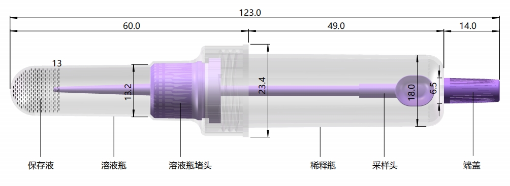 一体式粪便采样器（勺子款）参数